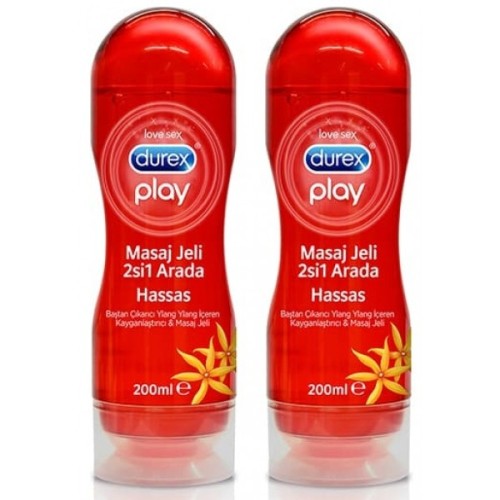 Durex Play Kayganlaştırıcı ve Masaj Jeli Hassas 200 ml x 2 Adet